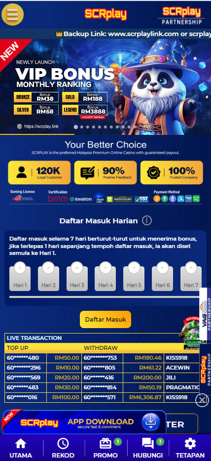 SCRplay - Homepage - Rollex118