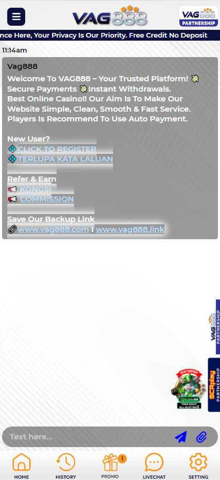 VAG888 - Live Chat - Rollex118