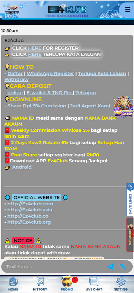 EZ4CLUB - Live Chat - Rollex118