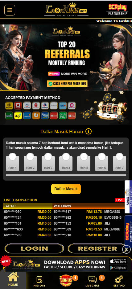 CashKingBet - Homepage - Rollex118