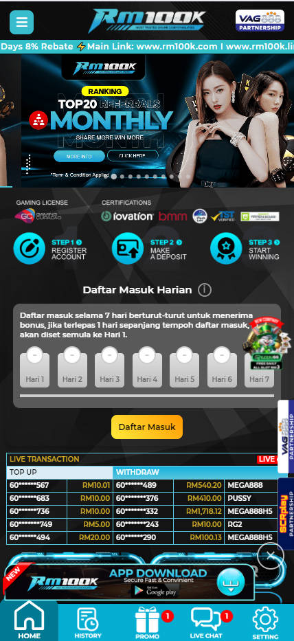 RM100K - Homepage - Rollex118