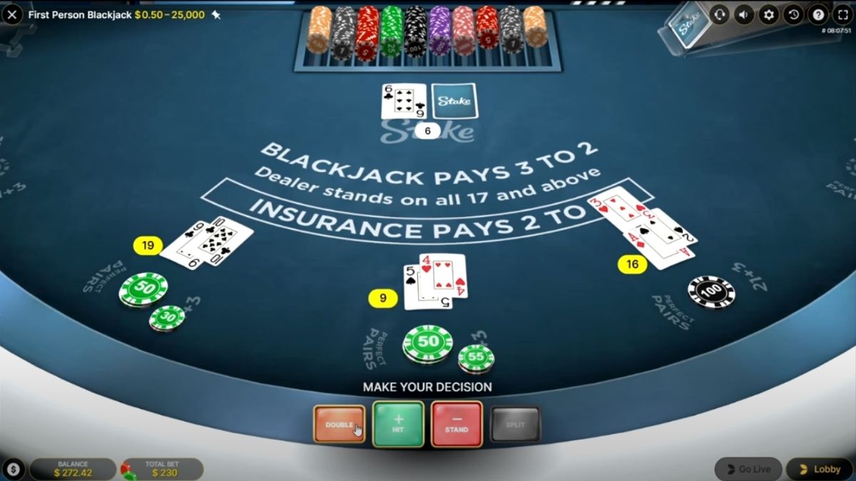 First Person Blackjack - Game 2 - rollex118